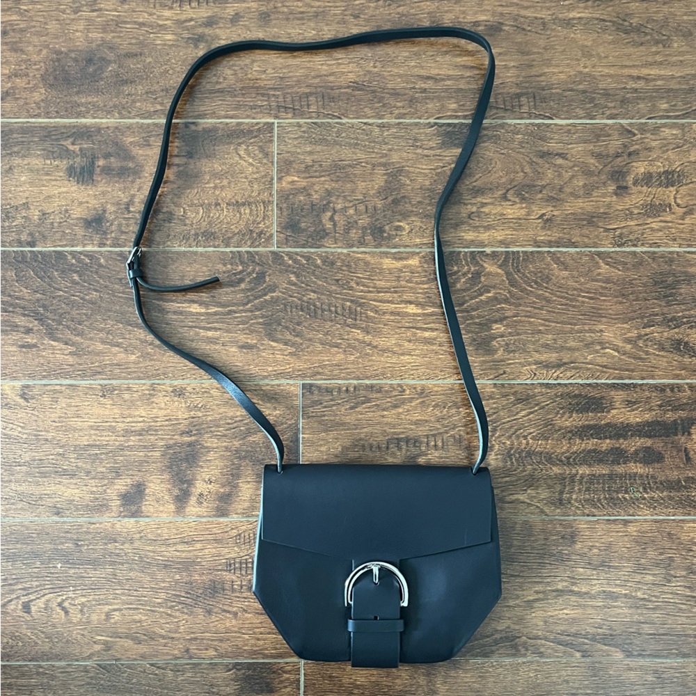 COS Black Leather Small Crossbody Bag, new, no tags